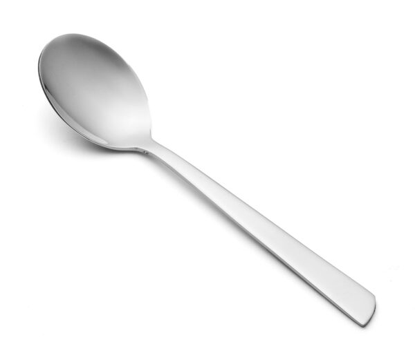 FranCuisine Cuillère à Café Cuillerée à Soupe - Monobloc d'une Pièce Acier Inoxydable 18/10 et 140 mm Couleur Argent