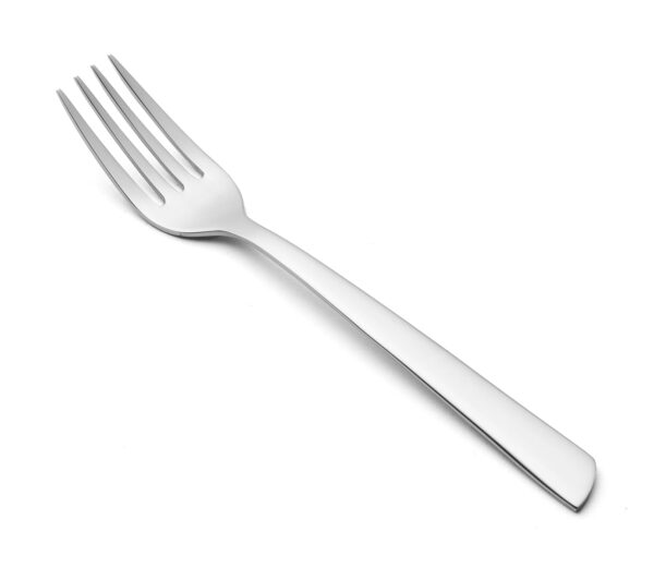 FranCuisine Fourchette à Gâteau Fourchette de Table - Monobloc d'une Pièce Acier Inoxydable 18/10 et 140 mm Couleur Argent