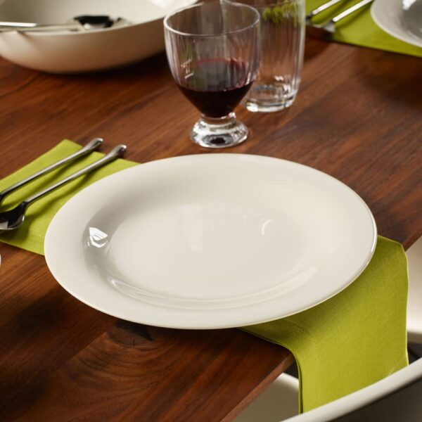 Francuisine Cottage Basic Assiette plate, 27 cm, Porcelaine Premium, Blanc – Image 4